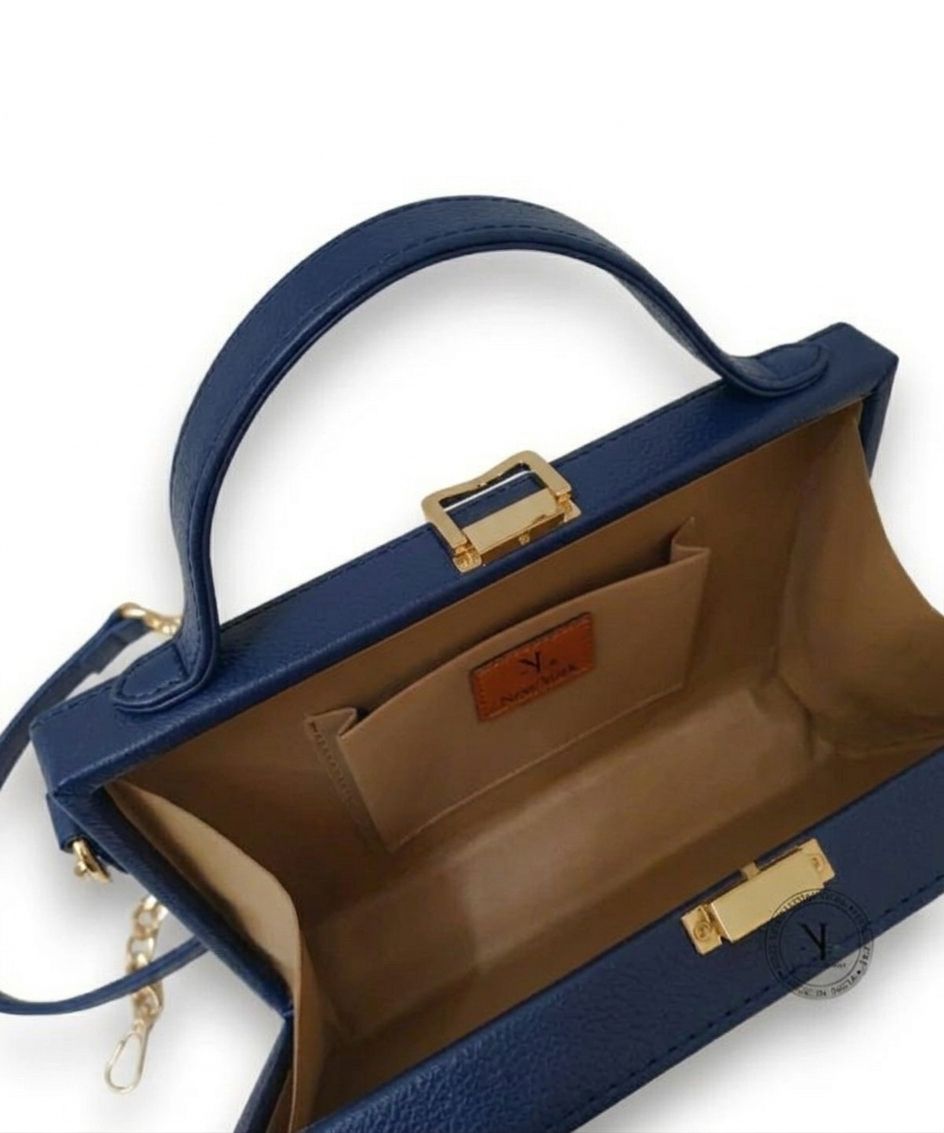 Elephant Lippan Art Handcrafted Square Box Bag