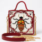 Mini Lady Bird Lippan Art Handcrafted Square Box Bag