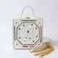 Mini Lotus Lippan Art Handcrafted Square Box Bag