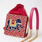 Elephant Lippan Art Medium Potli Sling