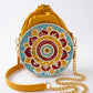 Festive Lippan Art Medium Potli Sling
