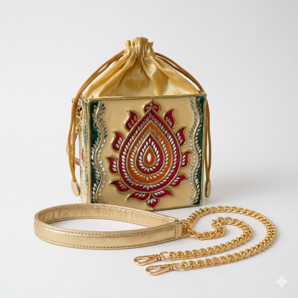 Noor-e Khaas Lippan Art Medium Potli Sling