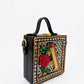 Monogram Mini Stylish  Lippan Art Handcrafted Box Sling Bag ( Fits in Flip Phone only )