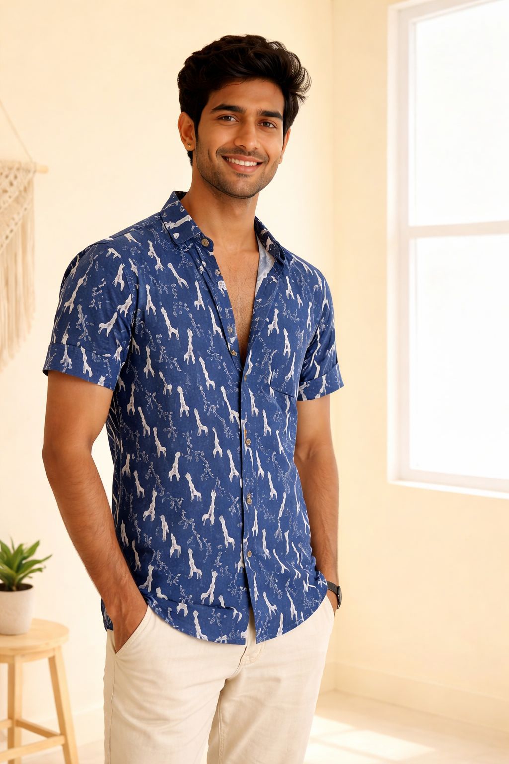 Giraffe Unisex Short Sleeves Shirt