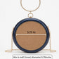 New Leaf Navy Blue Circle Clutch Sling – Plain Handcrafted Bag