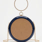 New Leaf Navy Blue Circle Clutch Sling – Plain Handcrafted Bag