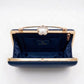 Navy Blue Trapezium Clutch Sling – Plain Handcrafted Bag