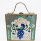 Royal Peacock Lippan Art Box Bag Sling
