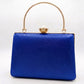 Blue Trapezium Clutch Sling – Plain Handcrafted Bag