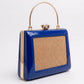 Blue Trapezium Clutch Sling – Plain Handcrafted Bag