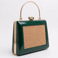 Green Trapezium Clutch Sling – Plain Handcrafted Bag