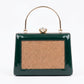 Green Trapezium Clutch Sling – Plain Handcrafted Bag