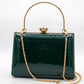 Green Trapezium Clutch Sling – Plain Handcrafted Bag