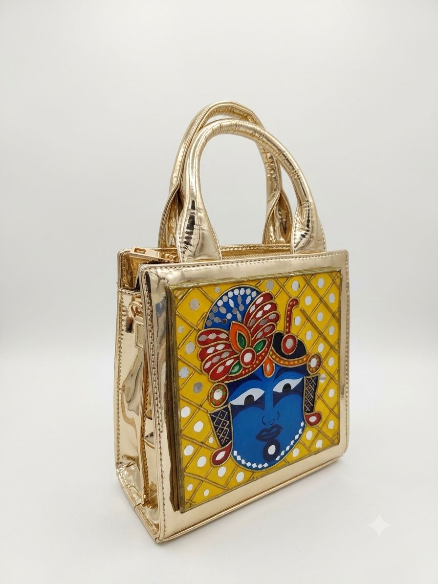 Shreenathji Handcrafted Lippan Art Handbag/ Sling