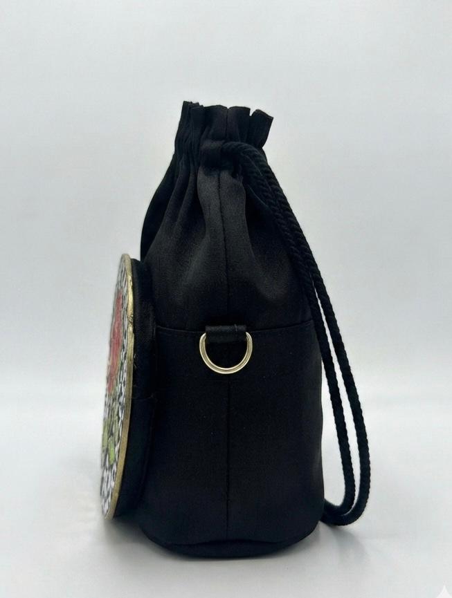 Midnight Rose Lippan Art Medium Potli Sling Bag