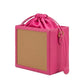 New Leaf Pink Square Potli Sling – Plain Handcrafted Bag