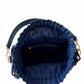 New Leaf Navy Blue Semi-Circle Potli Sling – Plain Handcrafted Bag