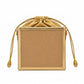 New Leaf Golden Square Potli Sling – Plain Handcrafted Bag