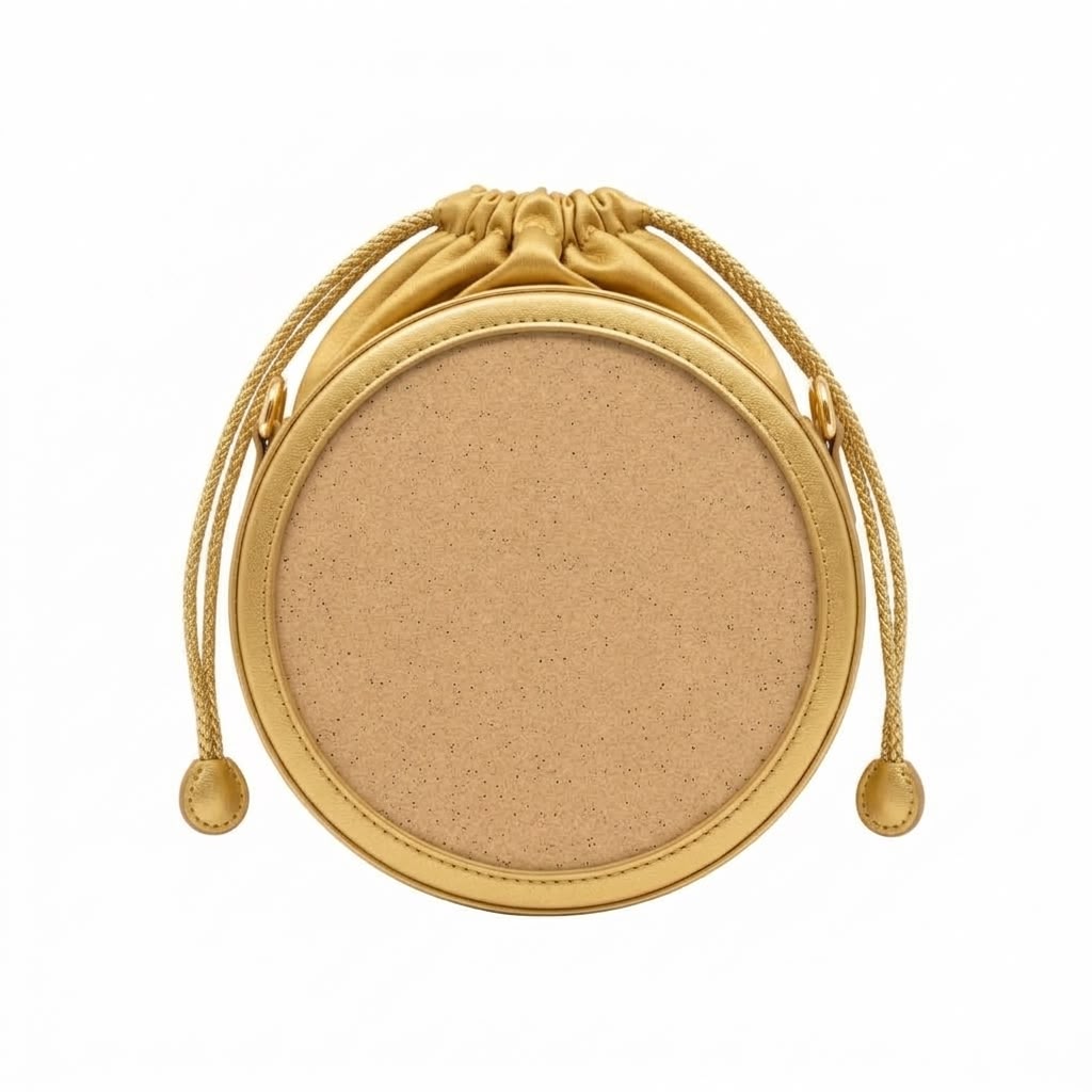 New Leaf Golden Circle Potli Sling – Plain Handcrafted Bag