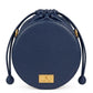 New Leaf Navy Blue Circle Potli Sling – Plain Handcrafted Bag