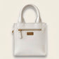 New Leaf White Handbag / Sling – Plain Handcrafted Bag