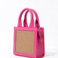 New Leaf Pink Handbag / Sling – Plain Handcrafted Bag