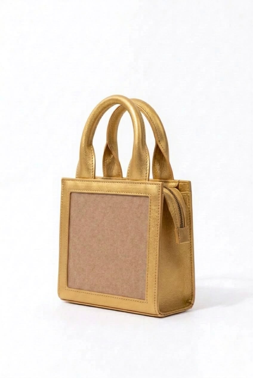 New Leaf Golden Handbag / Sling – Plain Handcrafted Bag