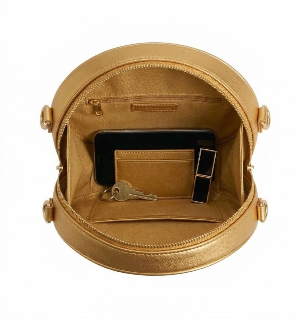 New Leaf Golden Circle Handbag / Sling – Plain Handcrafted Bag