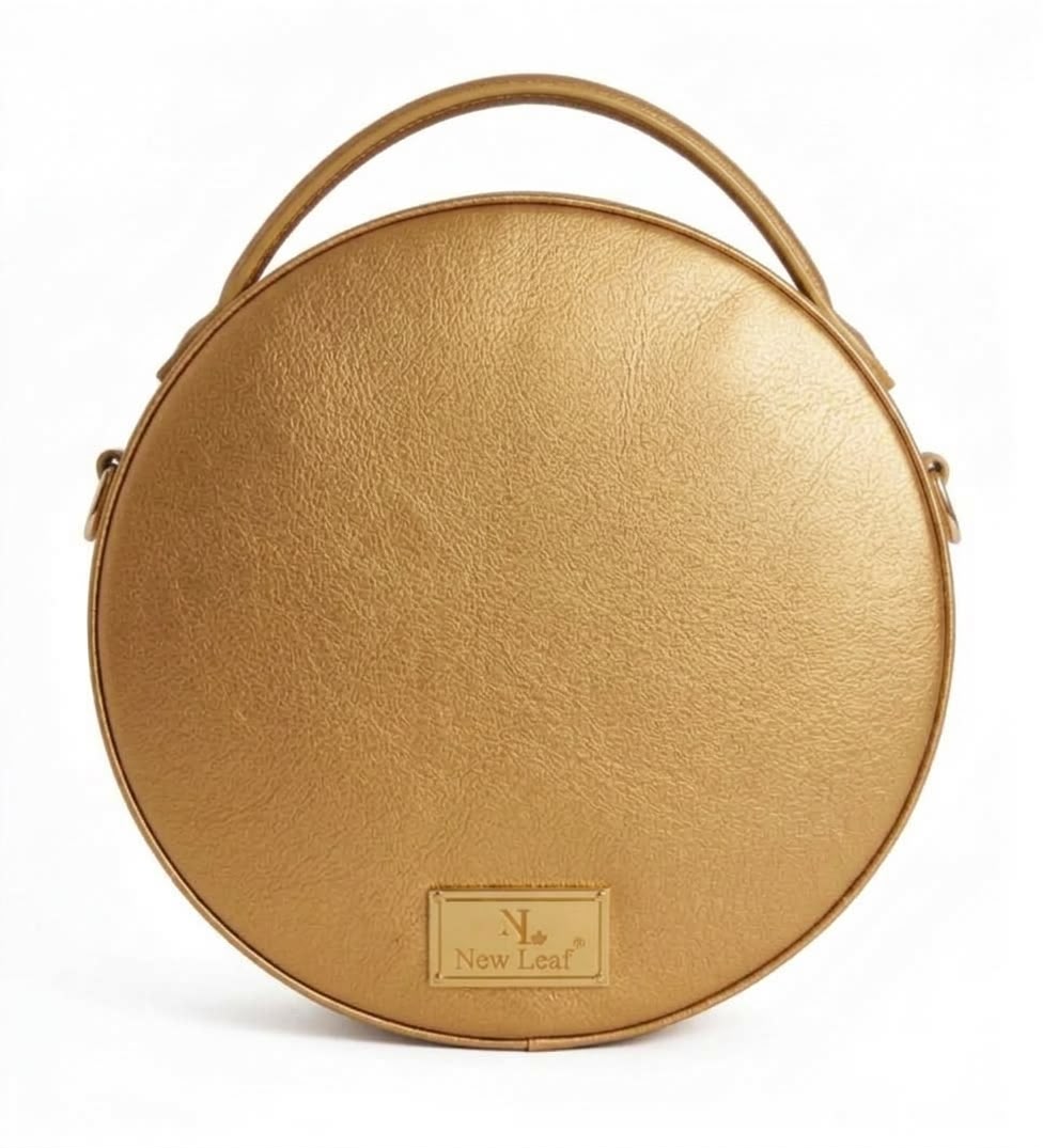 New Leaf Golden Circle Handbag / Sling – Plain Handcrafted Bag