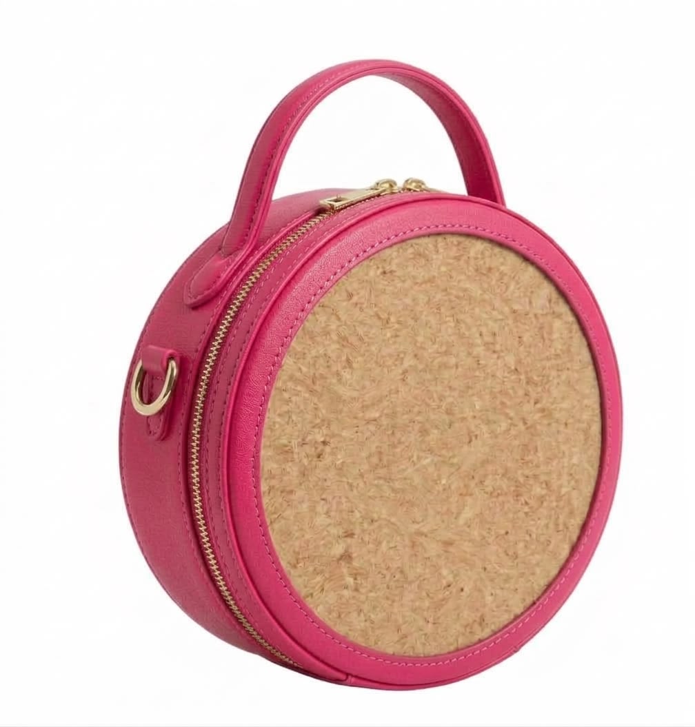New Leaf Pink Circle Handbag / Sling – Plain Handcrafted Bag