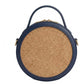 New Leaf Navy Blue Circle Handbag / Sling – Plain Handcrafted Bag