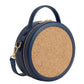 New Leaf Navy Blue Circle Handbag / Sling – Plain Handcrafted Bag