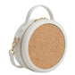 New Leaf White Circle Handbag / Sling – Plain Handcrafted Bag