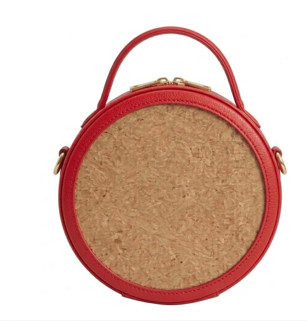 New Leaf Red Circle Handbag / Sling – Plain Handcrafted Bag