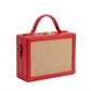 New Leaf Red Rectangle Box Sling – Plain Handcrafted Bag