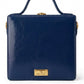 New Leaf Navy Blue Square Box Bag Sling – Plain Handcrafted Bag