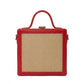 New Leaf Red Square Box Bag Sling – Plain Handcrafted Bag