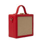 New Leaf Red Square Box Bag Sling – Plain Handcrafted Bag