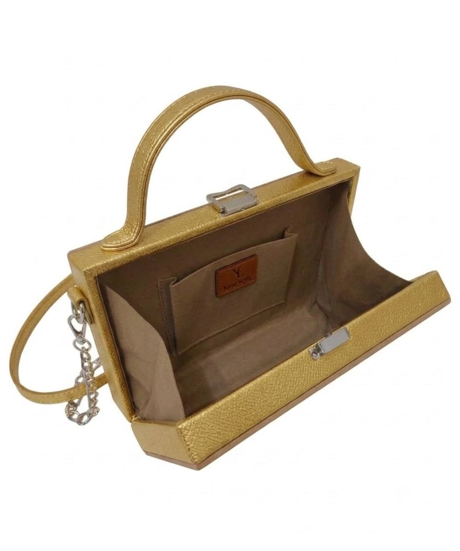 New Leaf Golden Square Box Bag Sling – Plain Handcrafted Bag
