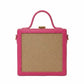 New Leaf Pink Square Box Bag Sling – Plain Handcrafted Bag
