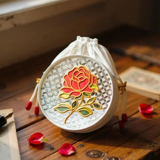 Blushing Rose Lippan Art Potli Sling Bag