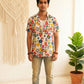White Floral Unisex Short Sleeves Shirt