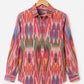 Red Ikkat  Full Sleeves Unisex Shirt