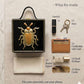 Mini Bettle Lippan Art Handcrafted Square Box Bag