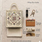 Mini Mandala Lippan Art Handcrafted Square Box Bag