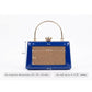 Blue Trapezium Clutch Sling – Plain Handcrafted Bag