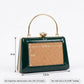 Green Trapezium Clutch Sling – Plain Handcrafted Bag