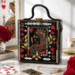 Queen Of Hearts Lippan Art Box Bag Sling