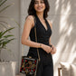 Queen Of Hearts Lippan Art Box Bag Sling