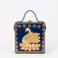 Swan Grace  Handcrafted Lippan Art Box Bag
